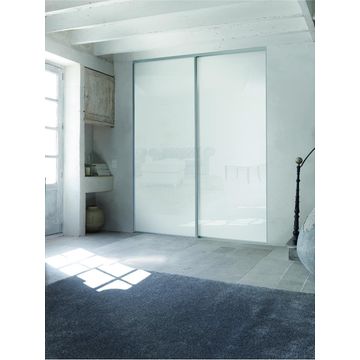 Wardrobe sliding door allure lacquered glass white H250cm x W62cm