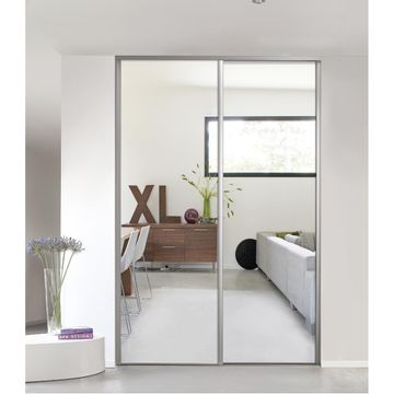 Wardrobe sliding door mirror h250xw62cm