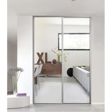 Wardrobe sliding door mirror h250xw92cm