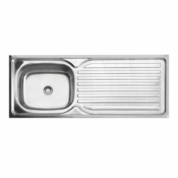 Cam Africa Kitchen Sink Single Kitchen Sink With Drainer Stainless Steel L120Cm X W48Cm