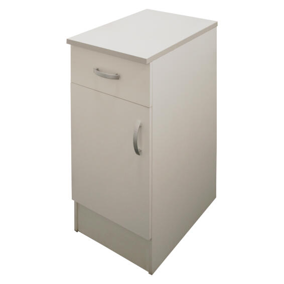 Kitchen Base Cabinet Kit 1 Drawer 1 Door Sprint White