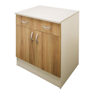 Kitchen Base Cupboard Kit 2 Drawer 2 Door Sprint Wood L80Cmxh87Cmxd60Cm