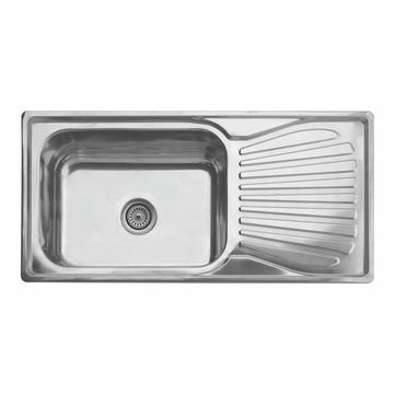 Cam Africa Kitchen Sink Single Bowl Single Drainer Stainless Steel L100Cm X W50Cm Dc1050A/1L