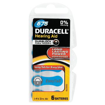 Battery DURACELL HA 675 x6