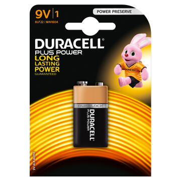 Battery alkaline DURACELL 9V / 6LR61