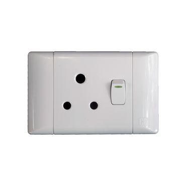 CBI Socket white 1x3 pin 2x4