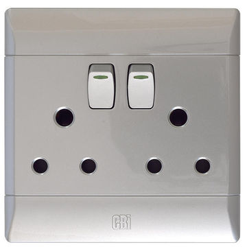 Socket CBI ELECTRIC silver 2x3 pin 4x4