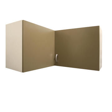 Kitchen wall cabinet kit corner 2 door SPRINT espresso L100cmxH58cmxD100cm