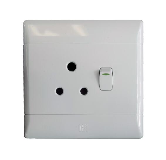 Switch CBI ELECTRIC white 1x3 pin 4x4