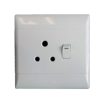 Switch CBI ELECTRIC white 1x3 pin 4x4
