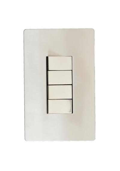 Switch CBI ELECTRIC metal 4 lever 2 way 2x4