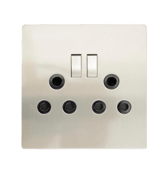 Socket CBI ELECTRIC silver metal 2x3 pin 4x4