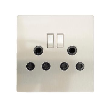 Socket CBI ELECTRIC silver metal 2x3 pin 4x4