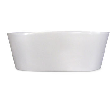 Bath free standing oval acrylic budepast white 170x780x45cm
