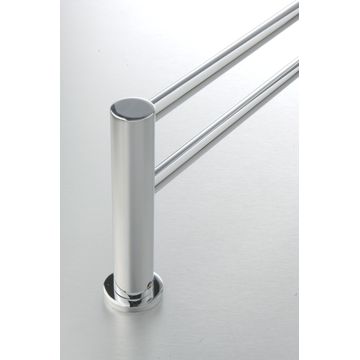 Double Towel Rail Wall Mounted Demola 760mm Gio