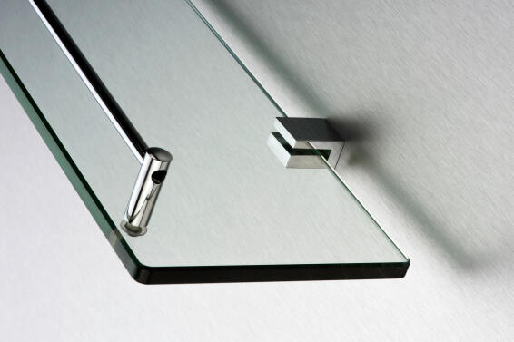 Gio malta wall mounted glass shelf