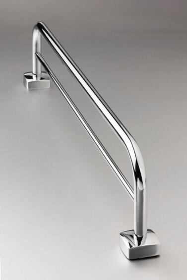 Gio Wall Mounted  Double Rail Chrome Plated W60cm