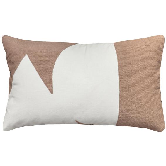 Inspire  ambin cushion terracotta & white 30x50cm