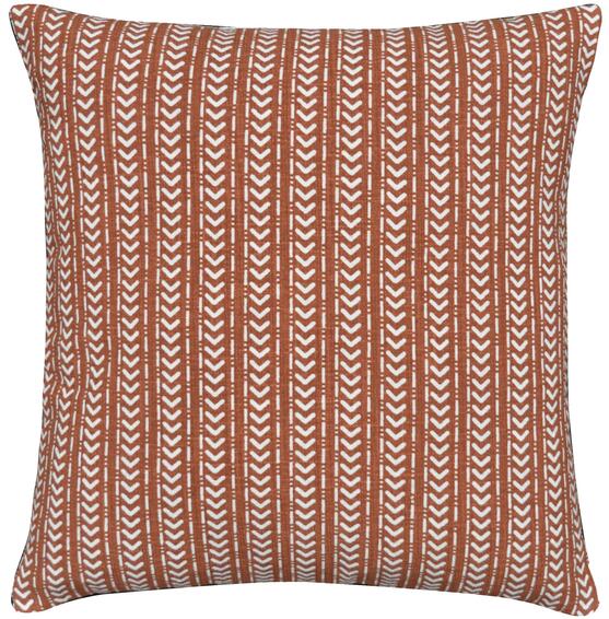 Inspire  dordone cushion terracotta & white 30x50cm