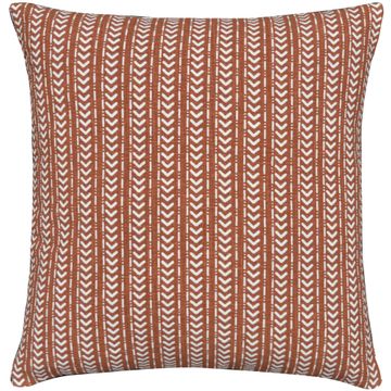 Inspire  dordone cushion terracotta & white 30x50cm