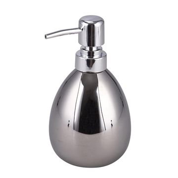 Soap dispenser ceramic SENSEA Legend shiny chromed