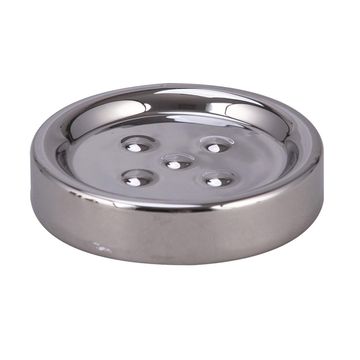 Soap dish ceramic SENSEA Legend shiny chrome