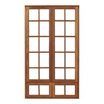 Window Side Hung Wood SAS622SP Small Pane 2 Vents-w584xh1829mm