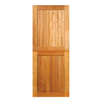 Service Door Stable Engineered Wood with Hardwood Veneer Framed, Ledged & Battened Open Back Winster-w813xh2032mm