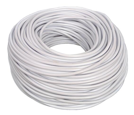 Cabtyre Cable & Earth White 2mmx1mmx10m