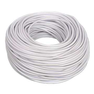 Cabtyre Cable & Earth White 2mmx1mmx10m