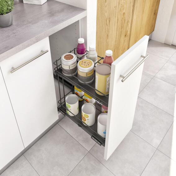 Delinia Kitchen Sliding Basket For Bottom Cabinet 30Cm 56X30X76.8X1.6cm
