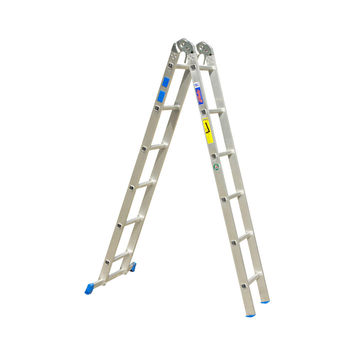 Ladder Dual Function 6/12 step Aluminium GRAVITY