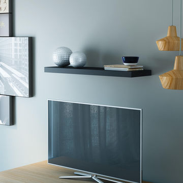 Floating shelf spaceo black w80xd23cm