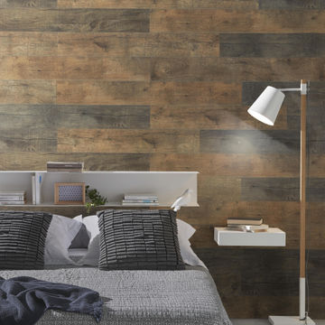 Interior Cladding PVC for Wall or Ceiling Compact Megeve Dark 6mm thick 154x1200mm pack of 3.33m2