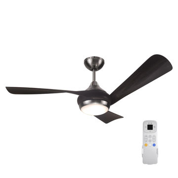 Inspire ceiling fan 122cm led 2200lm metal nickel