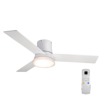 Inspire ceiling fan led metal white plus wood