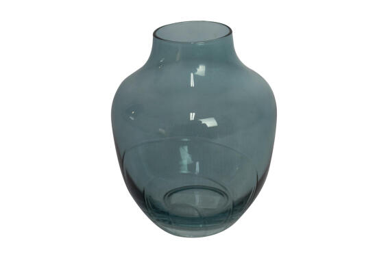 Small Turq Vase with Arch Pattern