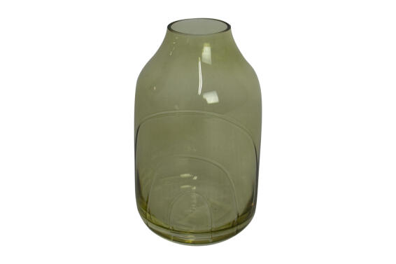 Small Yellow Vase with Arch Pattern