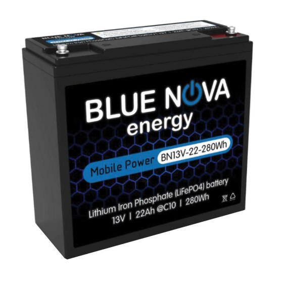 Blue Nova 280Wh 22AH 13VDC Mobile Power LiFePO4 Battery