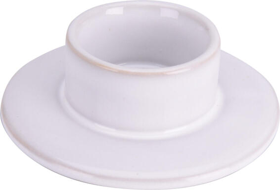 TEALIGHT HOLDER 12X3CM - WHITE