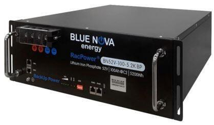 Blue Nova 5.12kWh 100Ah 52VDC LIFePO4 Battery 