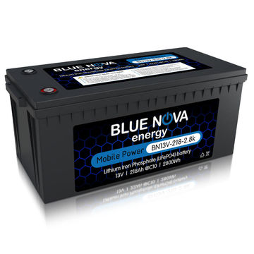 Blue Nova 2800Wh 218AH 13VDC LiFePO4 Battery