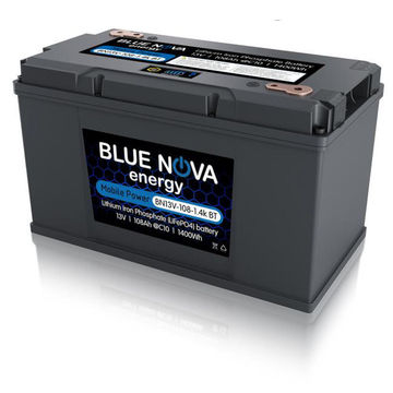Blue Nova 1400Wh 108AH 13VDC LIFePO4 Battery