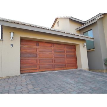 Garage door sectional double wood W4880mm x H2135mm