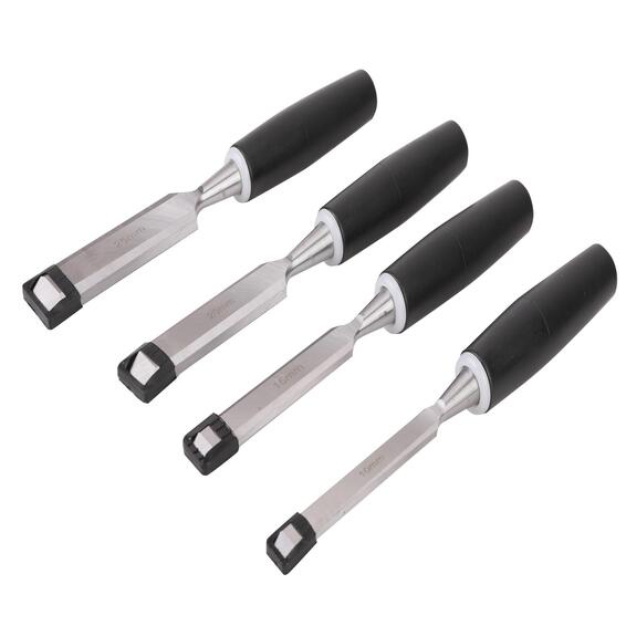 NO NAME 4PCS CHISELS SET, PLASTIC HANDLE