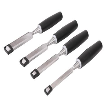 NO NAME 4PCS CHISELS SET, PLASTIC HANDLE