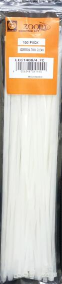 Cable tie ZOOID white 400mm x 4.7mm 100 pack