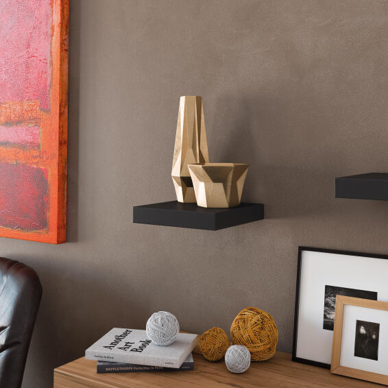 Floating shelf spaceo black w23xd23cm LEROY MERLIN South Africa