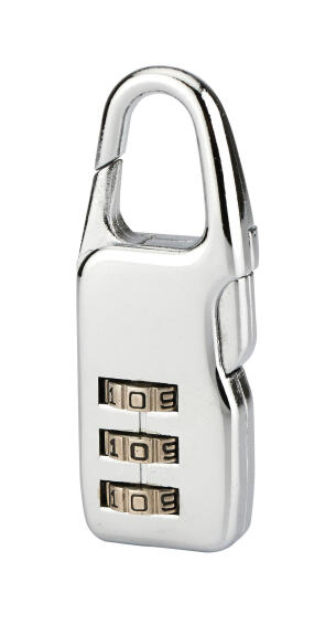 Combination padlock nickel finish 40mm thirard