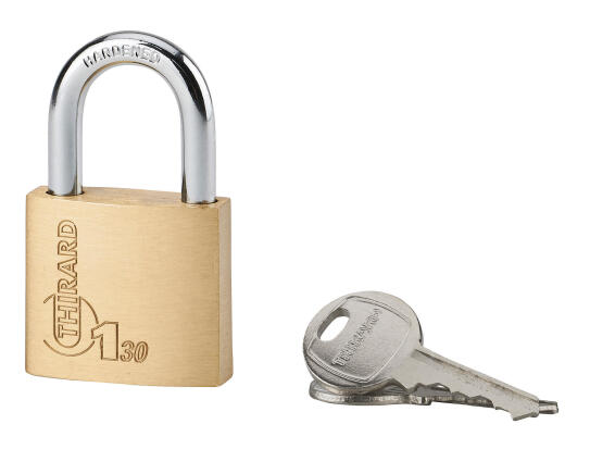 Padlock brass body 30mm 2pc thirard